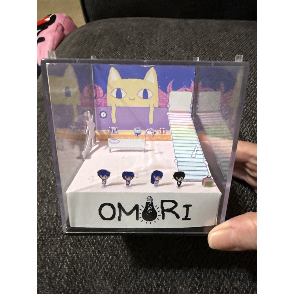Omori Handmade Diorama  Omori Retro Gaming Cube Fanart (Lexi)